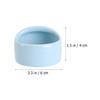 STOBAZA 2-Piece Blue Ceramic Hamster Food Bowls, Anti-Tip view 2