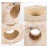 Abaodam Birch Wood Hamster Toy, Natural Hideaway Tunnel with Chew Tunnel and Sleeping Cave for Small Rodents view 3