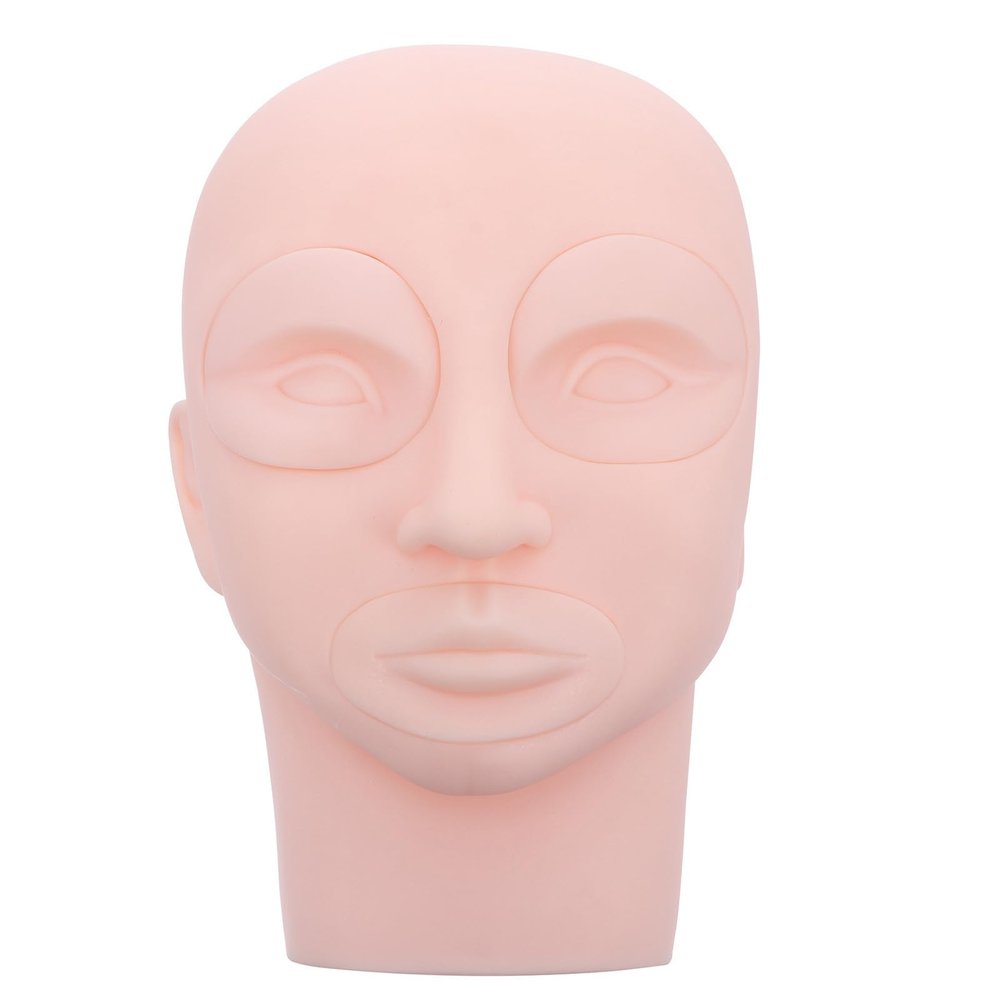 FESTFENDS Professional Rubber Practice Head for Eyelash Extensions and Makeup Training