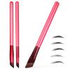 LABRIMP Eyebrow Brushes, 3-Piece Synthetic Fiber Set with Wooden Handles for Precise Shaping and Drawing view 1