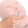 CALLARON Rubber Eyelash Extension Practice Head, Beige view 4