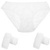 LALAFINA Disposable Underwear, White, 5 Pieces, Breathable Knitted Fabric, Comfortable for Wellness Applications view 1