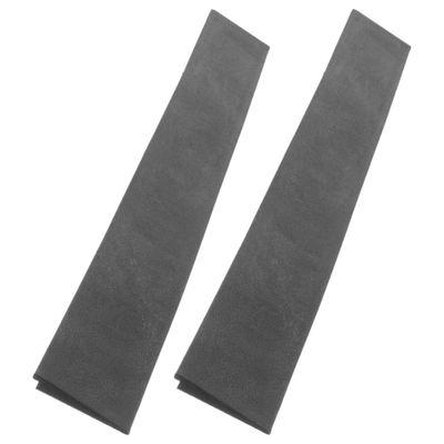 KJHBV 2-Piece Rubber Ramp Mats for Robot Vacuums, Non-Slip and Impact-Resistant, Black