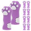 ABOOFAN 10-Pack Silicone Needle Stoppers in Cat Paw Shape view 1