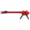 Healifty Adjustable Pet Bird Collar with Red Fabric and Metal view 1
