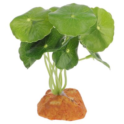 NESTINGHO Artificial Reptile Plants with a Realistic Look for Terrariums and Turtle Aquariums