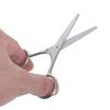 NIYANGLE 4-Piece Stainless Steel Nose Hair & Beard Scissors with Rounded Tips, Silver, for Travel view 4