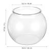 GATHINESS Round Transparent PET Fish Bowl for Betta Fish and Plants view 2