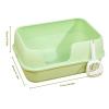 FLYIODFCXV Semi-Enclosed Removable Cat Litter Box, Purple view 2