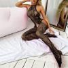 Sexy Women's Lace Babydoll Nightgown, Sheer, Elegant Lingerie, Red/Black, One Size view 3