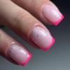 Rose Square French Tip Press-On Nails, Full-Cover, 24-Piece Set view 1