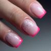 Rose Square French Tip Press-On Nails, Full-Cover, 24-Piece Set view 2