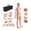 Life-Size Nursing Training Mannequin with CPR and Wound Modules view 1