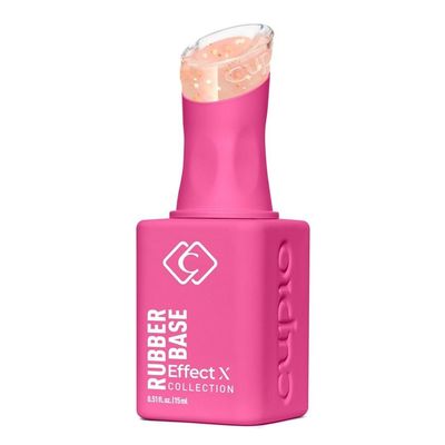 Cupio Rubber Base Effect X Perfect Flakes Pure Gold, 15 ml