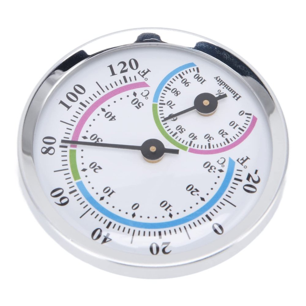 Srliya Mini Silver Hygrometer