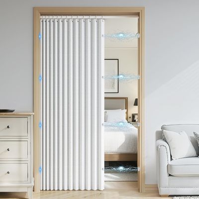Adjustable Shower Curtain with Hoo, Foldable Design, 70 x 180 cm
