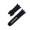 KGFCE Watch Strap for Audemars Piguet 15710/15703, Non-Quick-Release, 28 mm, Natural FKM Rubber, Black view 1