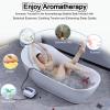 Bath Spa Massage Mat with 114 Nozzles, 6 Adjustable Settings, Non-Slip Bathtub Air Bubbler for Home Relaxation view 3