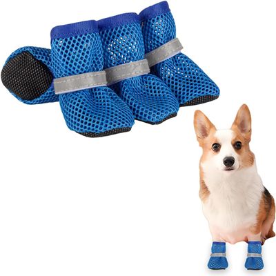 Summer Mesh Dog Shoes - 4 Pack