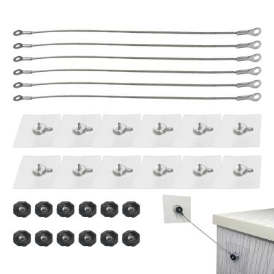 No-Drill Furniture Safety Straps for TVs, Dressers and Shelves