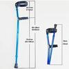 Adjustable Aluminum Forearm Crutches with Swiveling Cuffs and Ergonomic Hand Grips (Pair) view 2