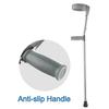 Adjustable Aluminum Forearm Crutches with Swiveling Cuffs and Ergonomic Hand Grips (Pair) view 4