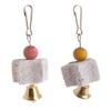ZBIianxer Natural Grinding Stone with Bells for Small Pets view 1