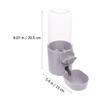Yardwe Hanging Plastic Water Dispenser for Dogs and Cats view 2