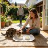 Dog Feeding Mat with Raised Spill-Proof Edge view 3