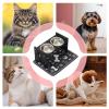 Elevated Wooden Dog Bowls, Adjustable Wooden Feeding Station view 4