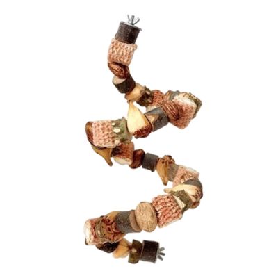 80cm Natural Wood Bird Toy for Parakeets