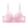 Strapless Lace Push-Up Bra, Royal Blue, Lightweight Latex view 2