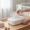 Tnfeeon Baby Wipe Warmer, PP Wipe Dispenser with 3 Temperature Settings, White view 4