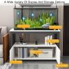 Aquarium Stand with Storage Cabinet, White, 90 x 40 x 70 cm / 35 x 16 x 27.5 in view 2