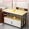 Aquarium Stand with Storage Cabinet, White, 90 x 40 x 70 cm / 35 x 16 x 27.5 in view 3