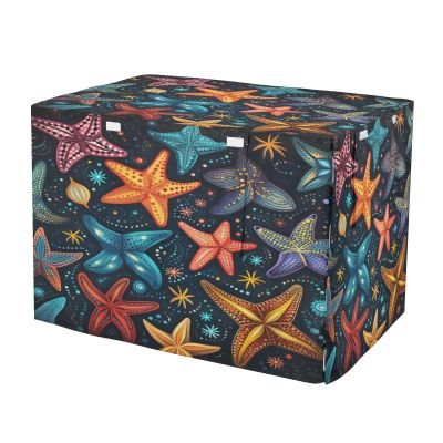 KAAVIYO Colorful Starfish Dog and Cat Crate Cover, Waterproof Indoor/Outdoor Pet Crate Cover