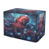 KAAVIYO Red Octopus Blue Flower Dog and Cat Crate Cover, Waterproof Indoor/Outdoor Pet Crate Cover view 1
