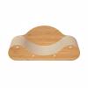KiBcsLic Cardboard Cat Scratcher Lounge, Natural Wood view 1