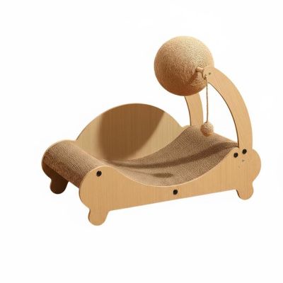Corrugated Cardboard Cat Scratcher Lounge, Ergonomic Cat Scratch Bed, Style 4