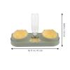 Toddmomy Automatic Double-Bowl Pet Feeder and Water Bowl, Smooth Surface, Safe for Cats, Dogs, Puppies, and Kittens, Easy to Fill, Random Style view 2