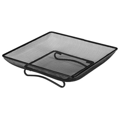 Operitacx Square Stainless Steel Bird Feeder Bowl with Hygienic Design for Gardens and Patios