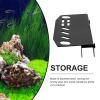 Toddmomy Black Stainless Steel Aquarium Tool Holder view 3