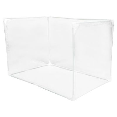 BESTYASH Foldable Dog Toilet, 61 x 45 x 45 cm, with Urine Pad Holder and Splash-Resistant Toilet Seat Cover