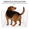 BESTYASH Foldable Dog Toilet, 61 x 45 x 45 cm, with Urine Pad Holder and Splash-Resistant Toilet Seat Cover view 3