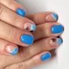 Coconut Tree Design French Tip Press-On Nails, Square, Coffin and Almond Styles view 3