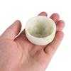 LIFKICH Natural Lightweight Compact Jade Shaving Soap Bowl for Men, Green, Easy to Clean, for Grooming and Travel view 4