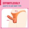 Single Silicone Strap-On Panties (6.5"/5"), Highly Stretchy, Strapless for Lesbian Couples & Trans Women view 4