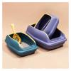 Generic Semi-Enclosed Sand-Colored Plastic Cat Litter Box with Large Capacity (Purple, S 38 x 23 x 15 cm) view 2