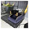 Generic Semi-Enclosed Sand-Colored Plastic Cat Litter Box with Large Capacity (Purple, S 38 x 23 x 15 cm) view 4