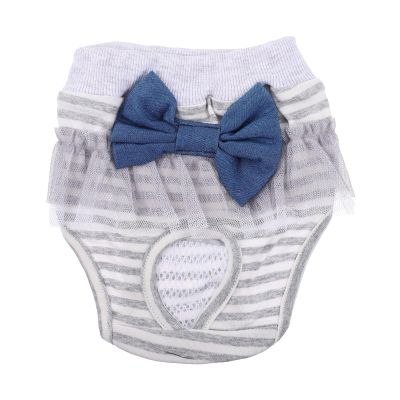 KALLORY Comfortable and Stylish Cotton Dog Diaper, Reusable Incontinence Underwear for Female Dogs and Puppies